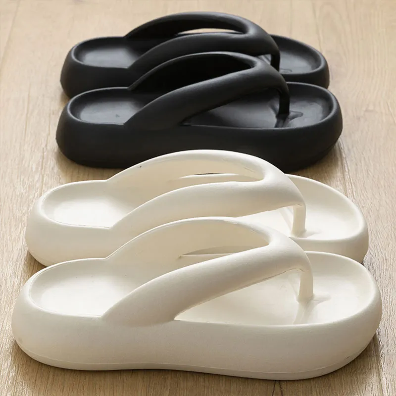 Gentle Welcome Platform Flip Flops Summer Height Increasing Anti Slip Ankle Strap Slippers-5