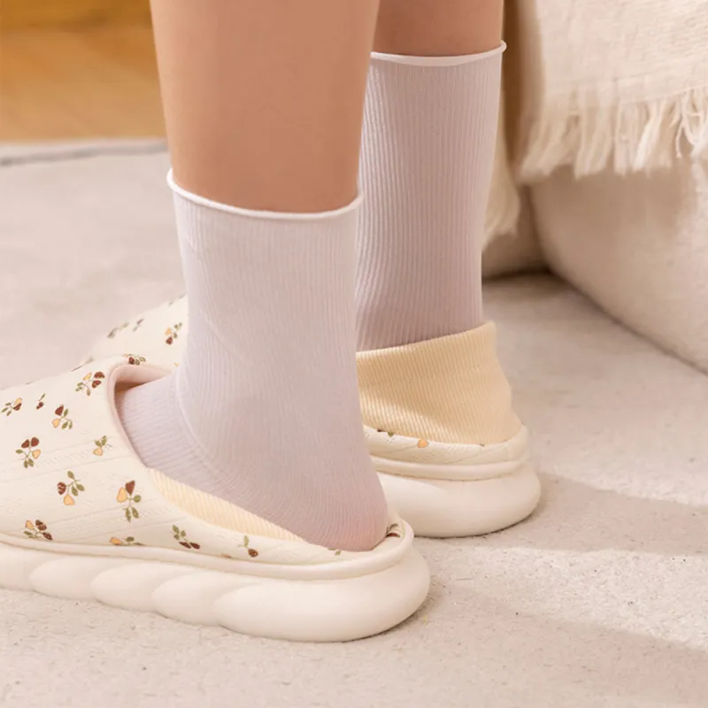 Gentle Welcome Postpartum Shoes Fall Winter Home Slippers With Platform, Padded Heel, And Soft Sole-8