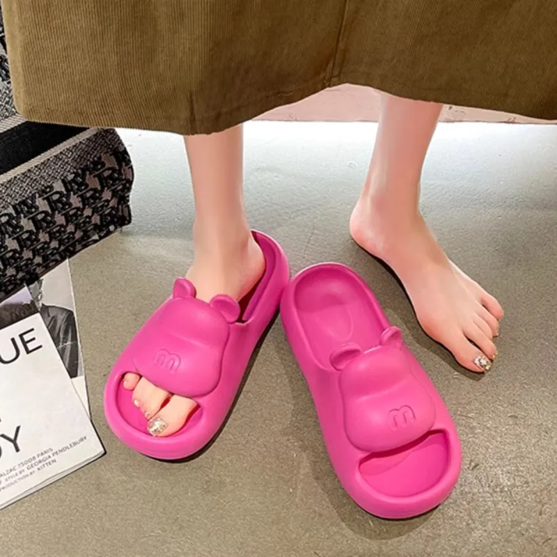 Gentle Welcome Home Slippers Height Increasing Comfortable Bathroom Slip Resistant Unisex Super Soft Thickened-2