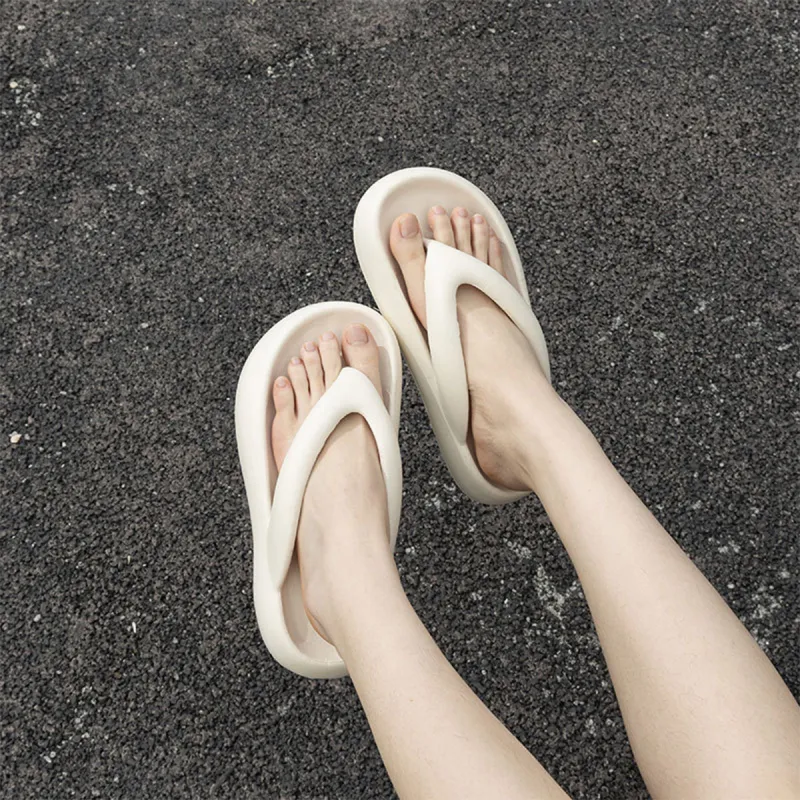 Gentle Welcome Platform Flip Flops Summer Height Increasing Anti Slip Ankle Strap Slippers-10