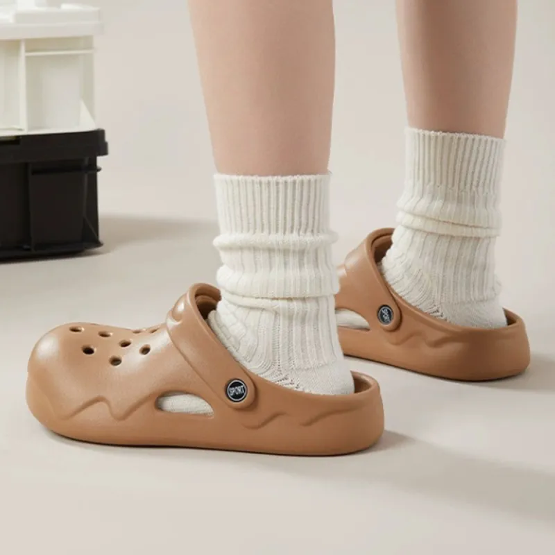 Gentle Welcome Slippers Reversible Platform Slip Resistant Men's And Women's Closed Toe Slippers-13