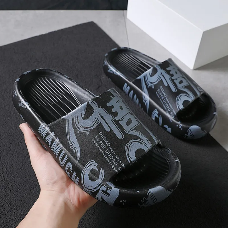 Gentle Welcome Squashy And Bouncy Feeling Slippers, Home Indoor Bathroom Slip Resistant Platform Summer Slippers-20