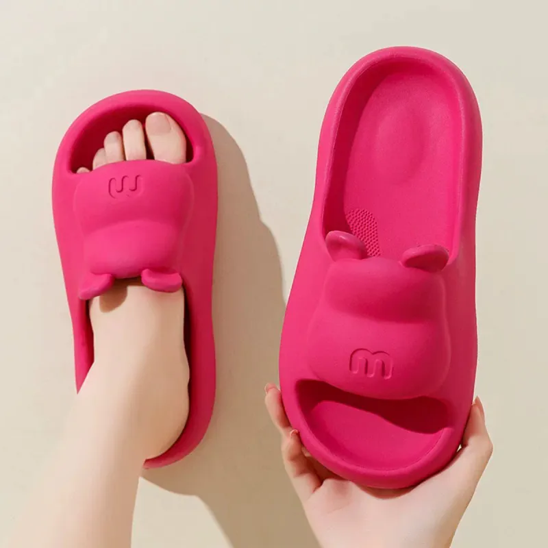 Gentle Welcome Home Slippers Height Increasing Comfortable Bathroom Slip Resistant Unisex Super Soft Thickened-1