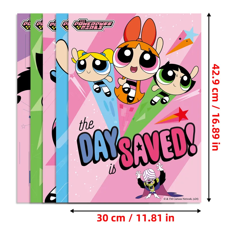 THE POWERPUFF GIRLS Floral Bubbles Fuzzy Anime / Games Posters-4