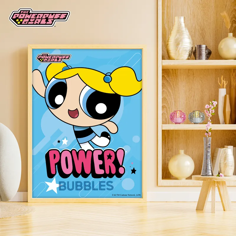 THE POWERPUFF GIRLS Floral Bubbles Fuzzy Anime / Games Posters-3