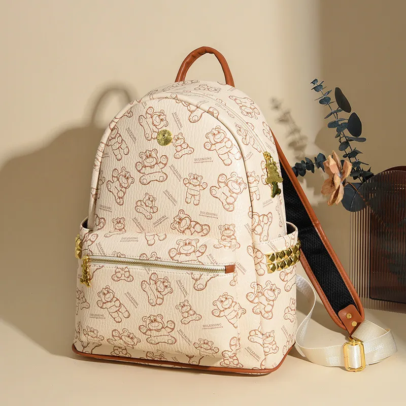 FREEHIKE Abrasion Resistant Fabric Backpack Women's Black/Brown/Beige/Pink/White-5