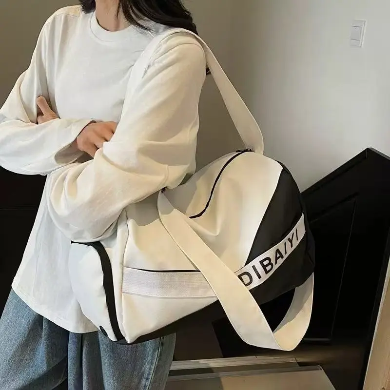FREEHIKE Fabric Shoulder Bag, Crossbody Bag, Handbag Unisex Green/White-3