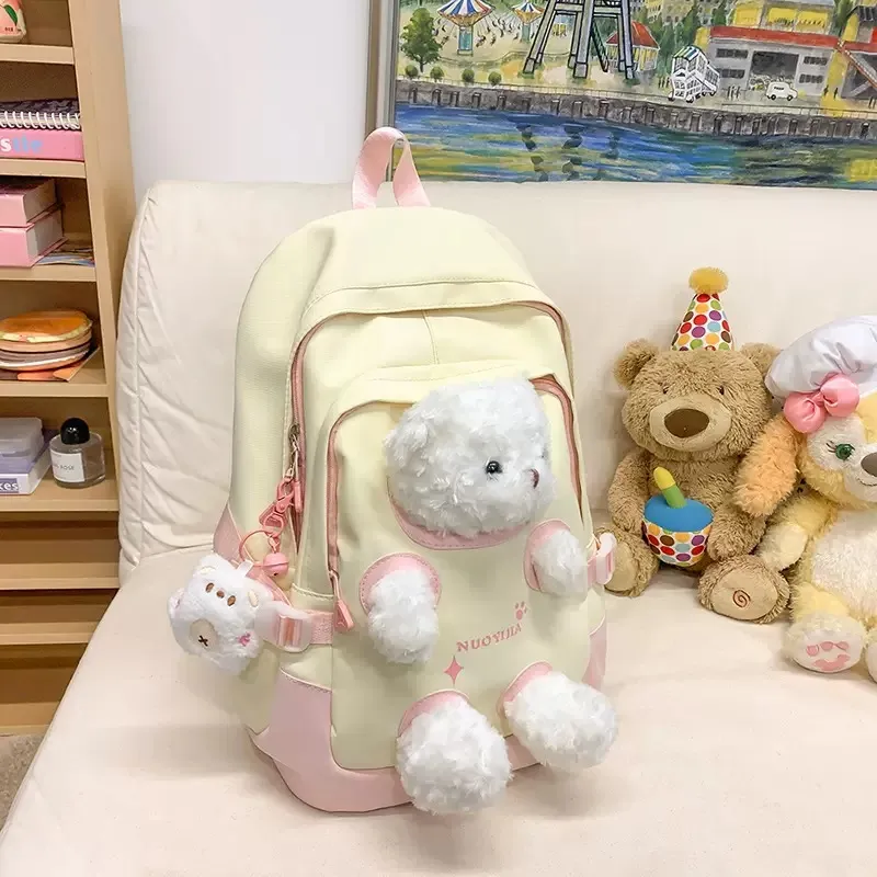 FREEHIKE Nylon Backpack Women's Black/Yellow Green/Yellow Pink/Pink Blue-7