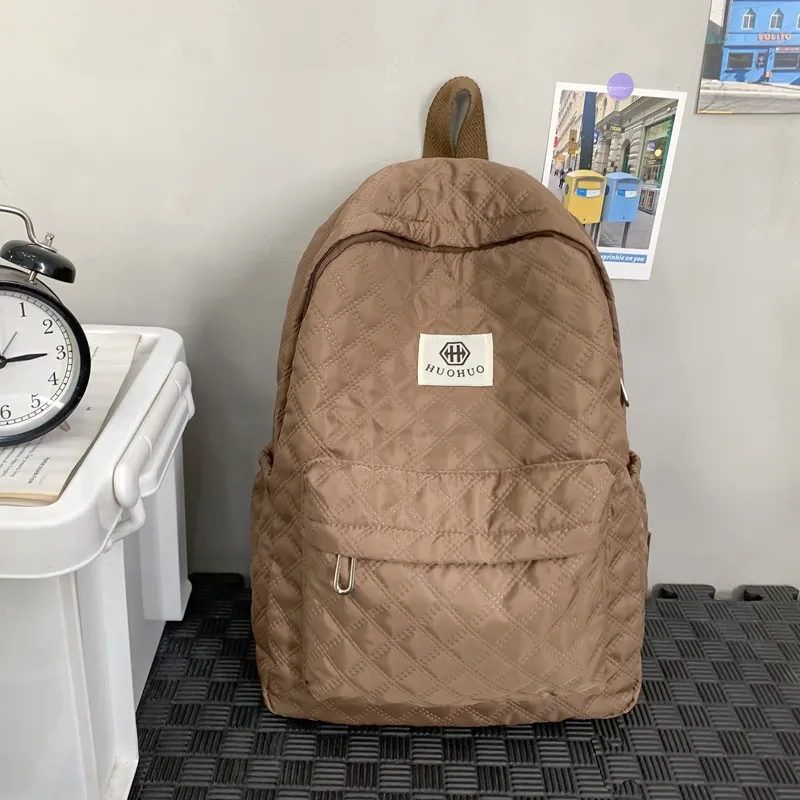 FREEHIKE Nylon Backpack Unisex Black/White/Brown/Purple/Pink/Gray-7
