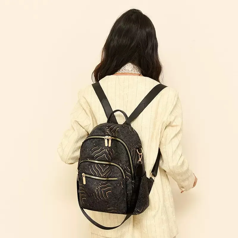 FREEHIKE Backpack Nylon Women's White/Black-3