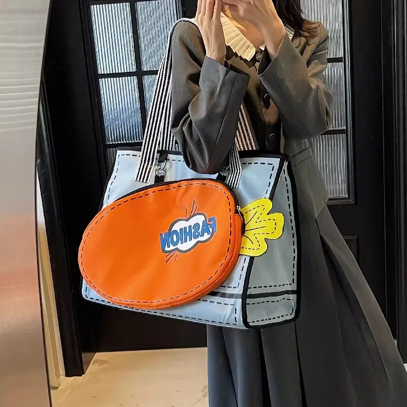 FREEHIKE Fabric Shoulder Bag Tubas Unisex Blue Carrot-2