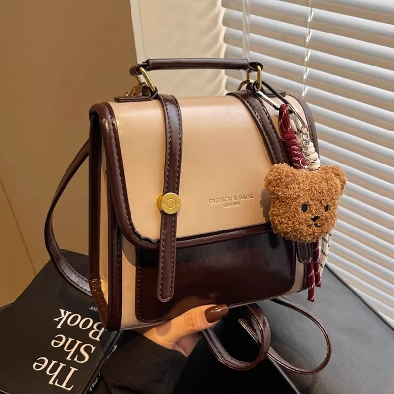 FREEHIKE PU Backpack Women's Ecru & Coffee/Black/Burgundy/Coffee-2