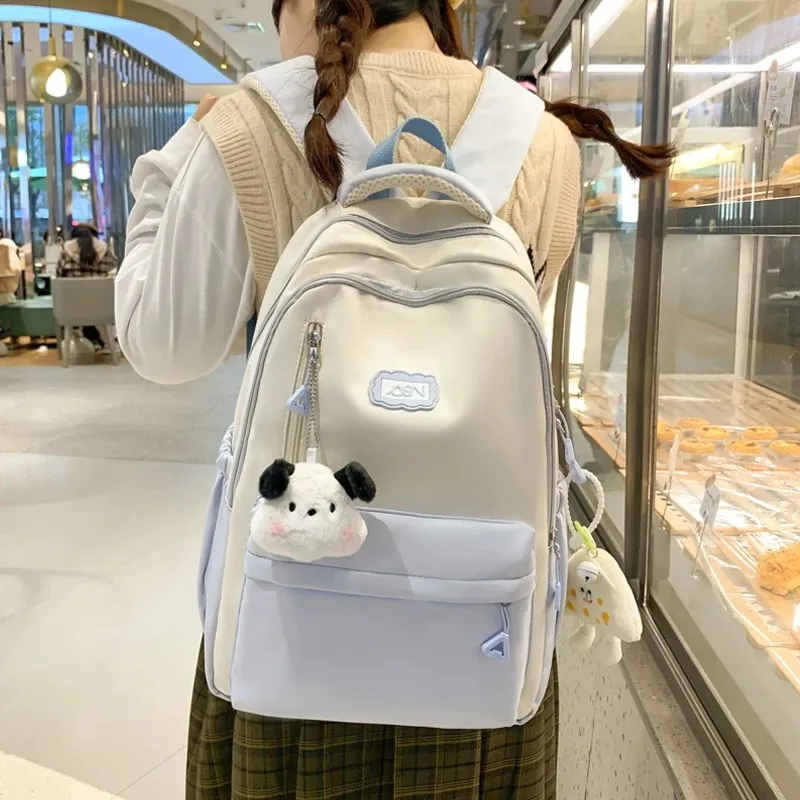FREEHIKE Nylon Backpack Women's Blue White-5