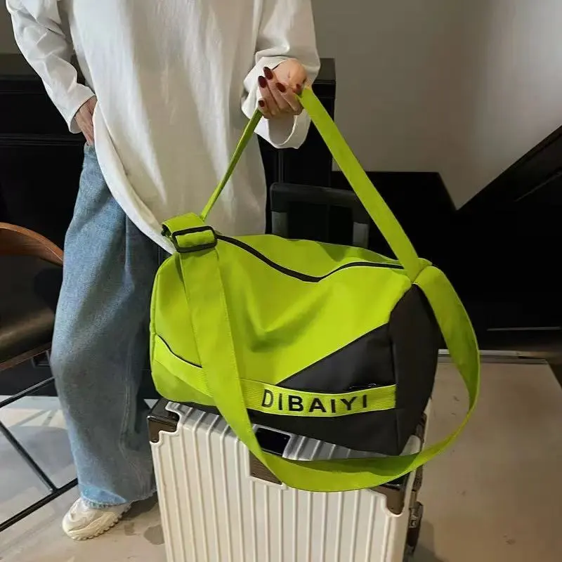 FREEHIKE Fabric Shoulder Bag, Crossbody Bag, Handbag Unisex Green/White-1