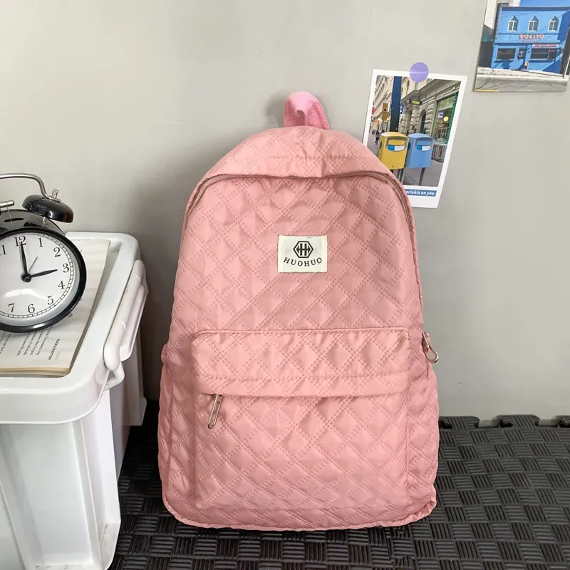 FREEHIKE Nylon Backpack Unisex Black/White/Brown/Purple/Pink/Gray-9