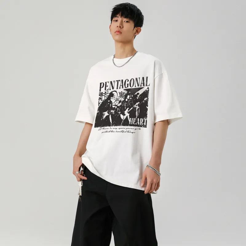 PENTAGONAL HEART T Shirt Unisex-8
