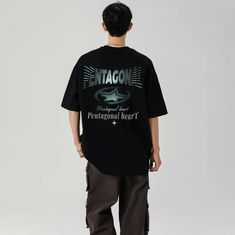 PENTAGONAL HEART T Shirt Unisex-3