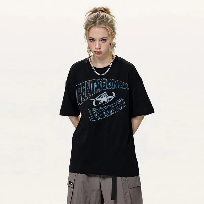 PENTAGONAL HEART T Shirt Unisex-3