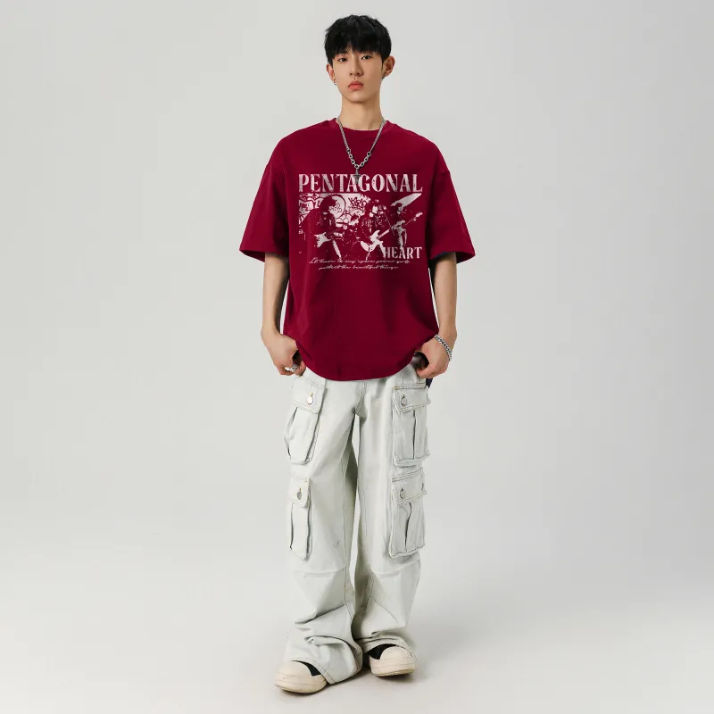 PENTAGONAL HEART T Shirt Unisex-23