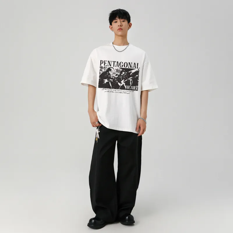 PENTAGONAL HEART T Shirt Unisex-7