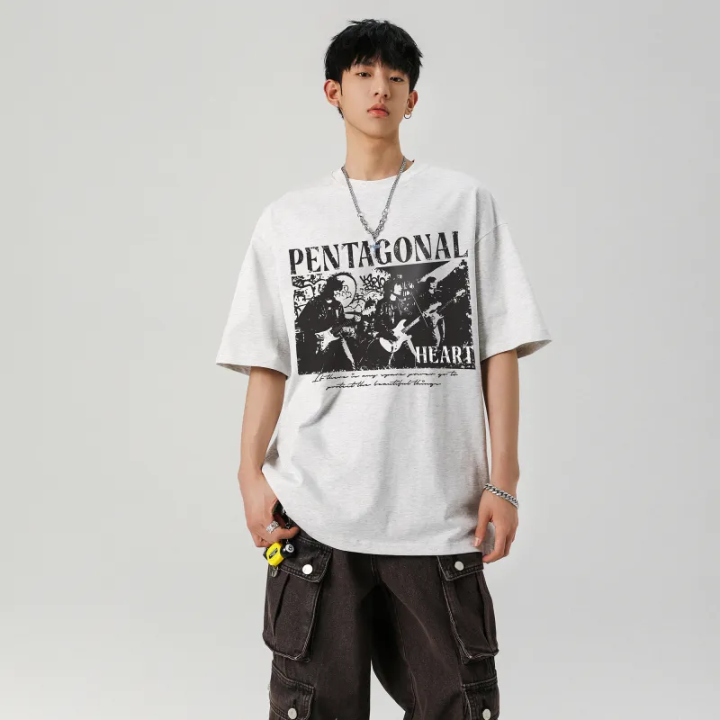 PENTAGONAL HEART T Shirt Unisex-18