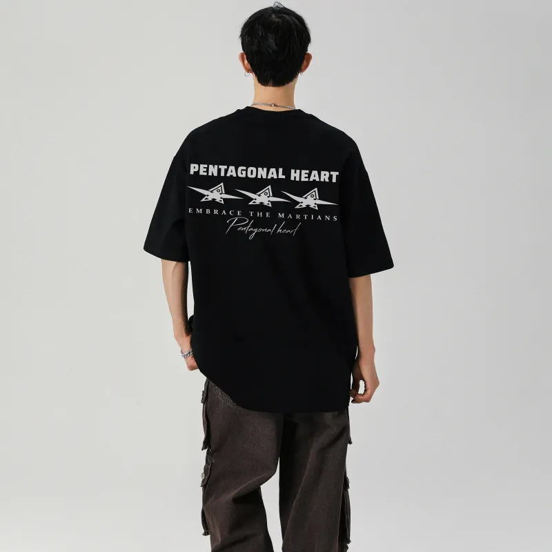 PENTAGONAL HEART T Shirt Unisex-3