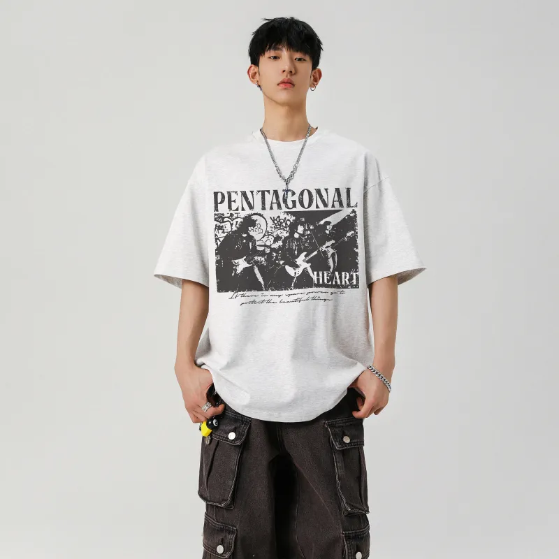 PENTAGONAL HEART T Shirt Unisex-17