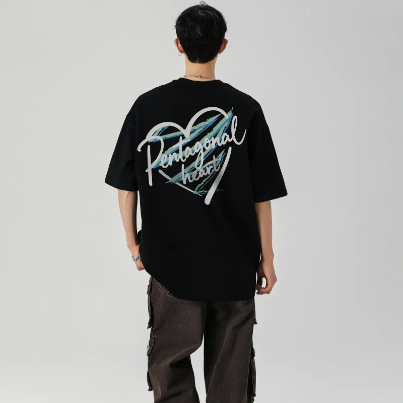 PENTAGONAL HEART T Shirt Unisex-3