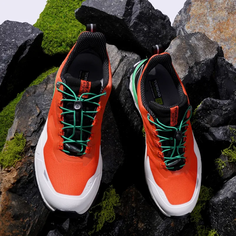 TOREAD Slip Resistant Waterproof Low Top Hiking Shoes Men's-5