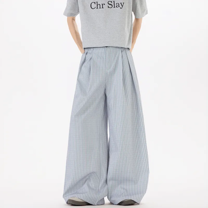 PVPVPV Casual Pants Unisex Light Gray-1