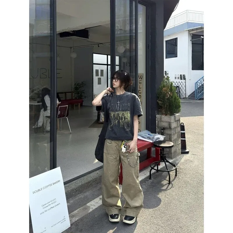 PVPVPV T Shirts Unisex Washed Black-3