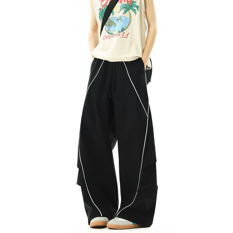 PVPVPV Casual Pants Unisex Black-1