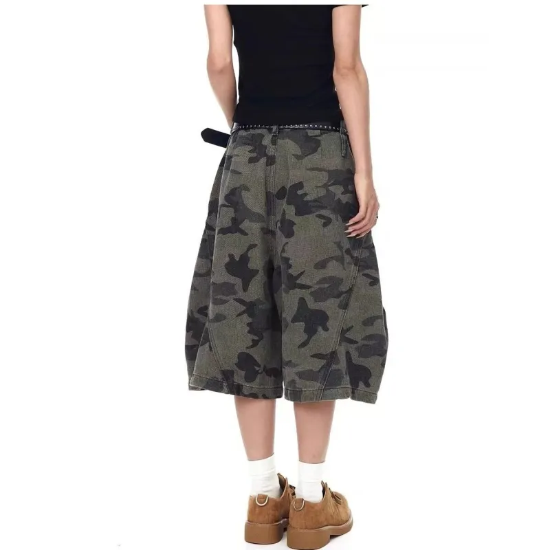 PVPVPV Casual Shorts Unisex Army Green-1