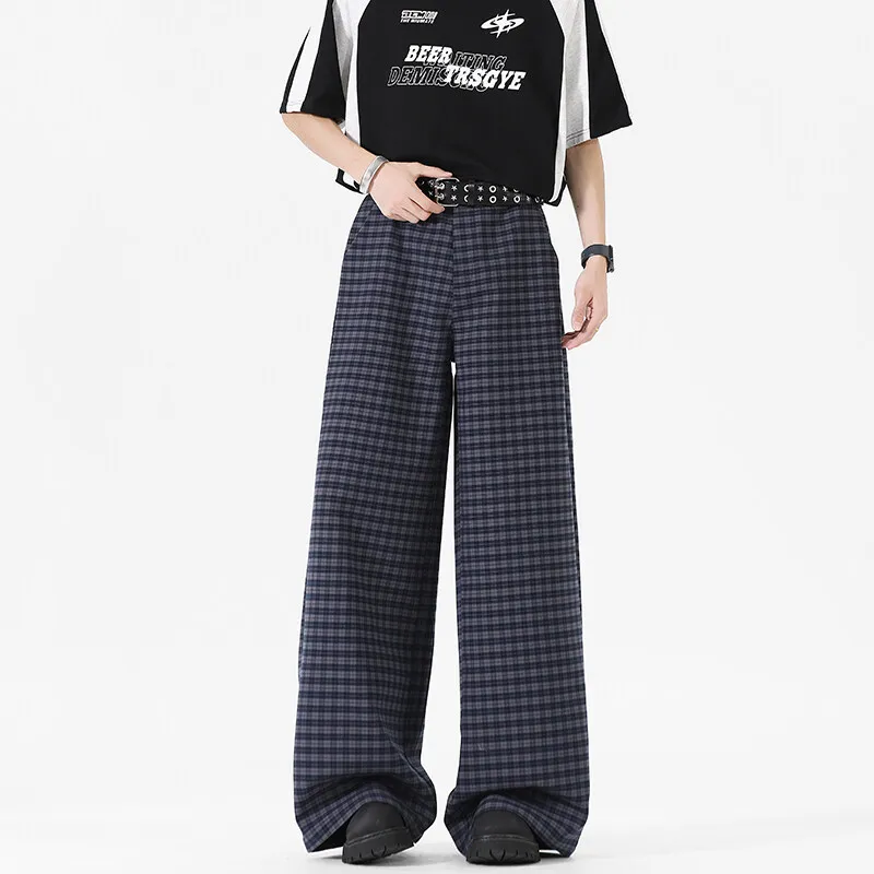 PVPVPV Casual Pants Unisex Dark Blue-1