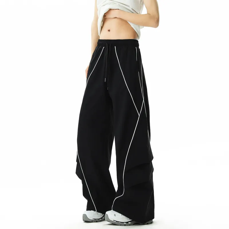 PVPVPV Casual Pants Unisex Black-4
