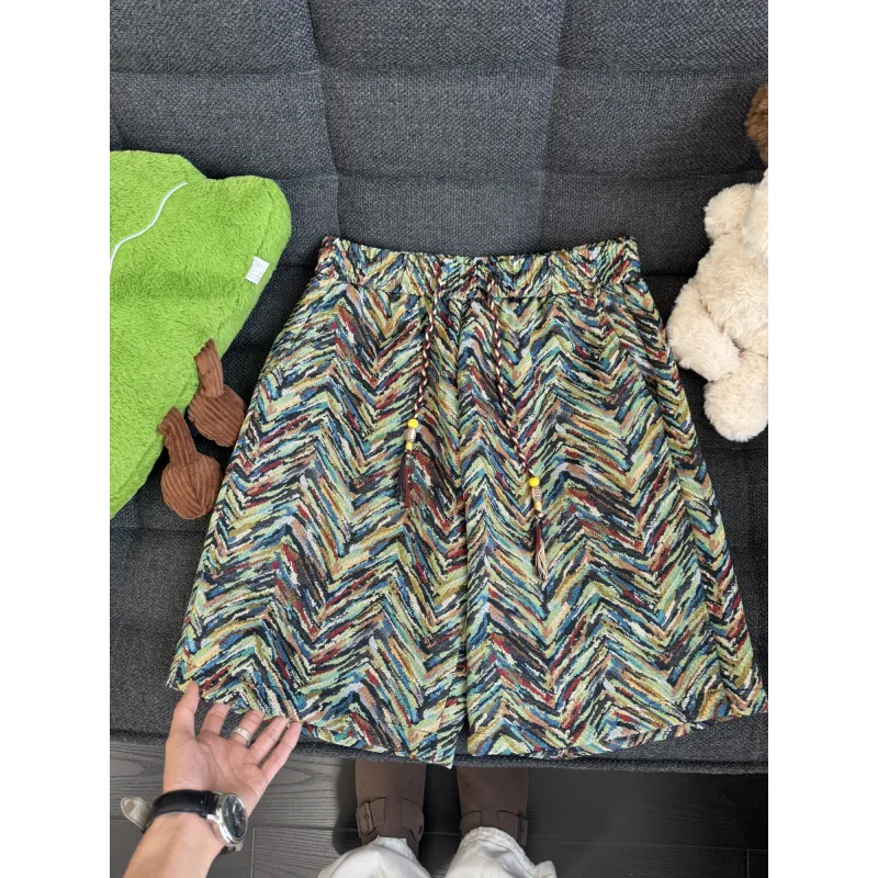 PVPVPV Casual Shorts Unisex Green-2