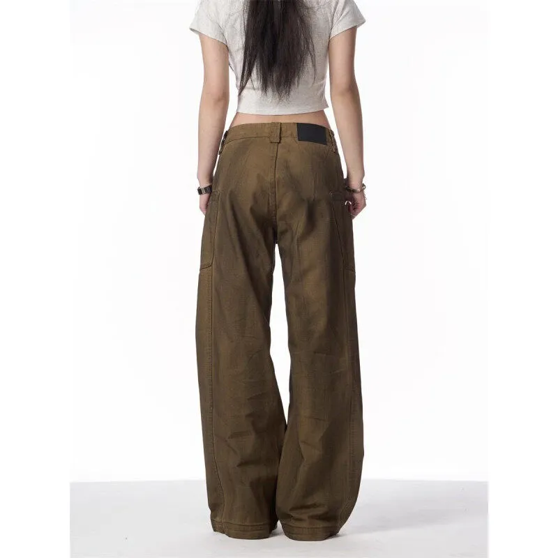 PVPVPV Casual Pants Unisex Dark Brown-2