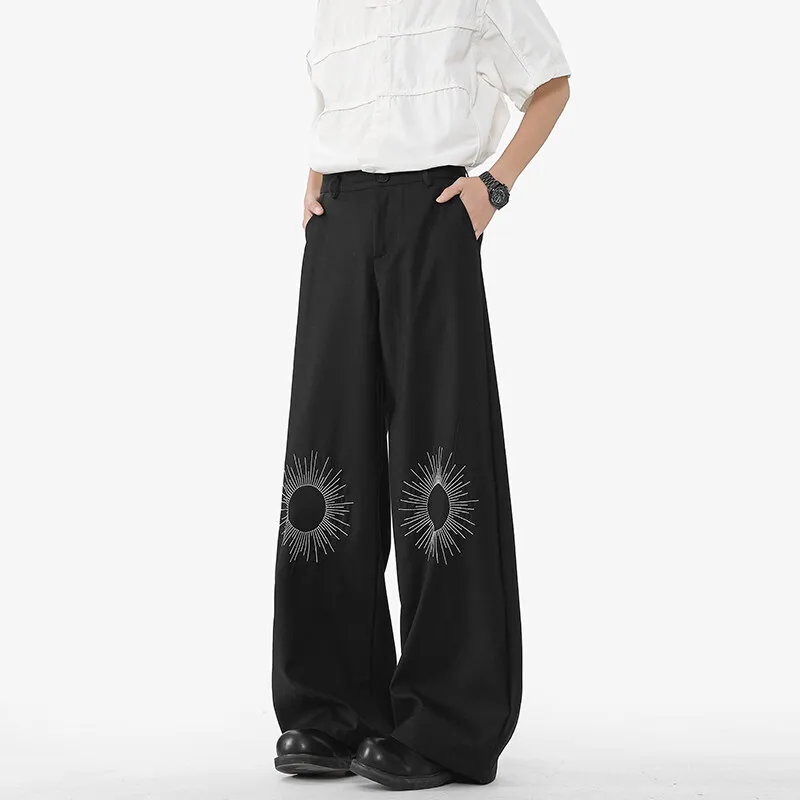 PVPVPV Casual Pants Unisex Black-3