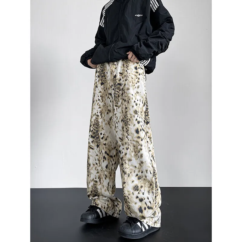 PVPVPV Jeans Unisex Leopard Print-1