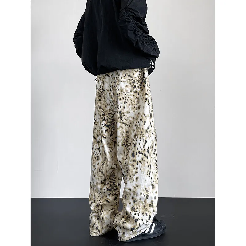 PVPVPV Jeans Unisex Leopard Print-4