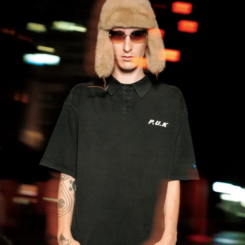 PUK Polo Shirts Unisex Black-3