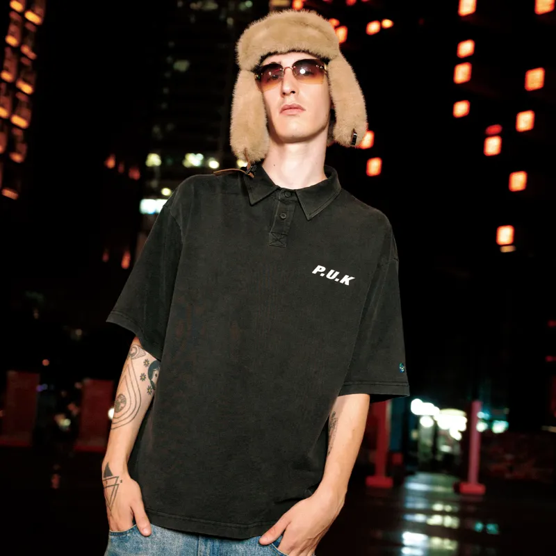 PUK Polo Shirts Unisex Black-2