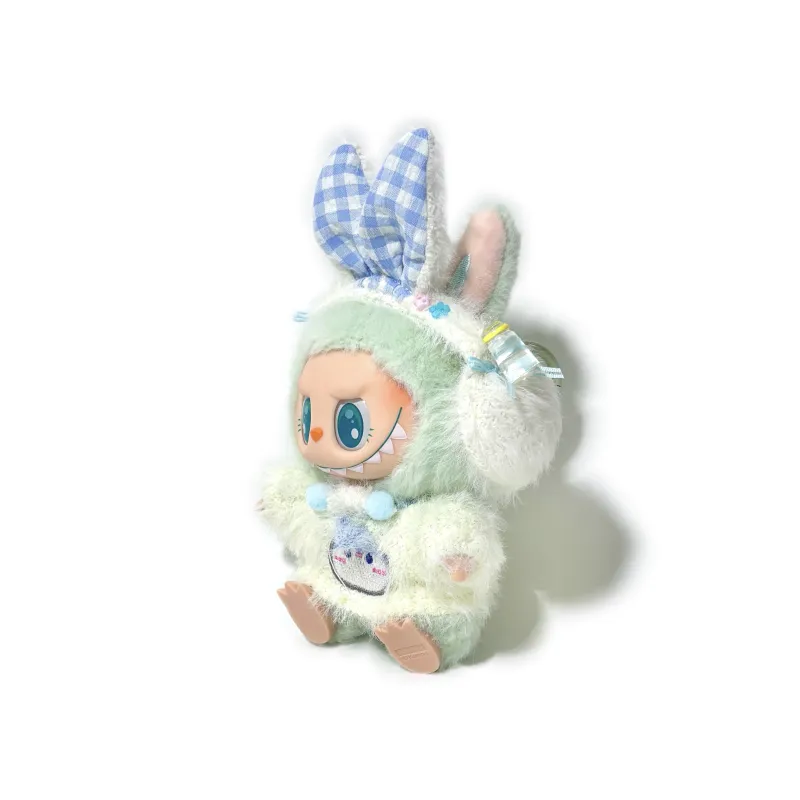 [Modified Doll] POP MART Labubu THE MONSTERS Sitting Party Collection Confused, Winter Tale, Adorable Hang Tag Box 15cm-1