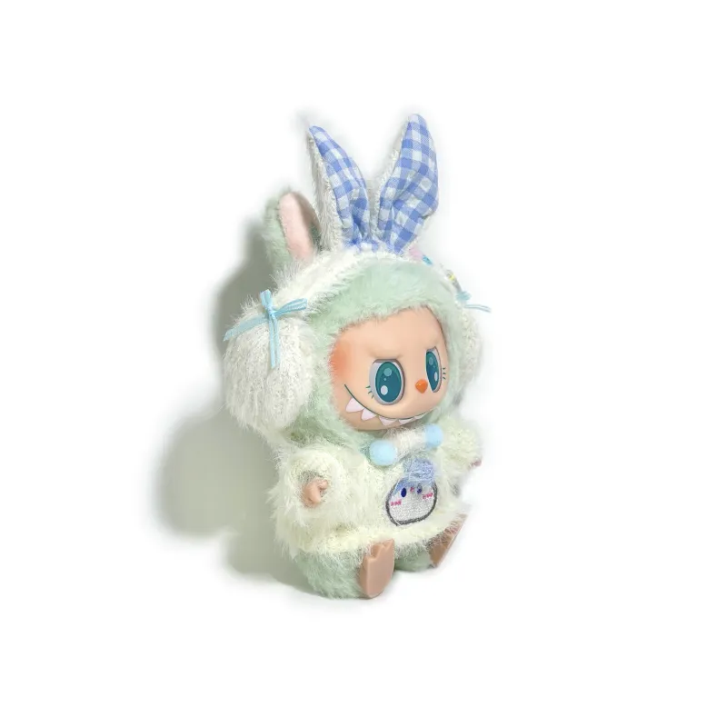 [Modified Doll] POP MART Labubu THE MONSTERS Sitting Party Collection Confused, Winter Tale, Adorable Hang Tag Box 15cm-2
