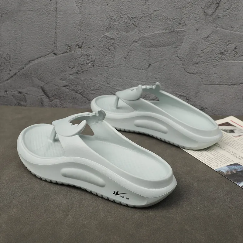 DOUBLE STAR 88 Abrasion Resistant Slip Resistant Flip Flops Men's Salt Gray-4