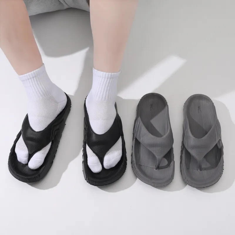 DOUBLE STAR 88 Slip Resistant Quick Dry Flip Flops Men's Black-3