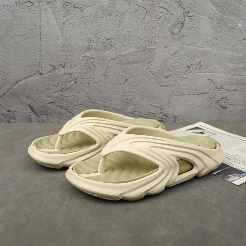 DOUBLE STAR 88 EVA Abrasion Resistant Slip Resistant Flip Flops Unisex Gray Green-4
