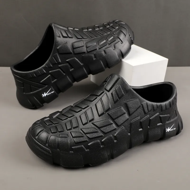 DOUBLE STAR 88 Slip Resistant Coverage Abrasion Resistant Low Top Casual Shoes Men's Black-4