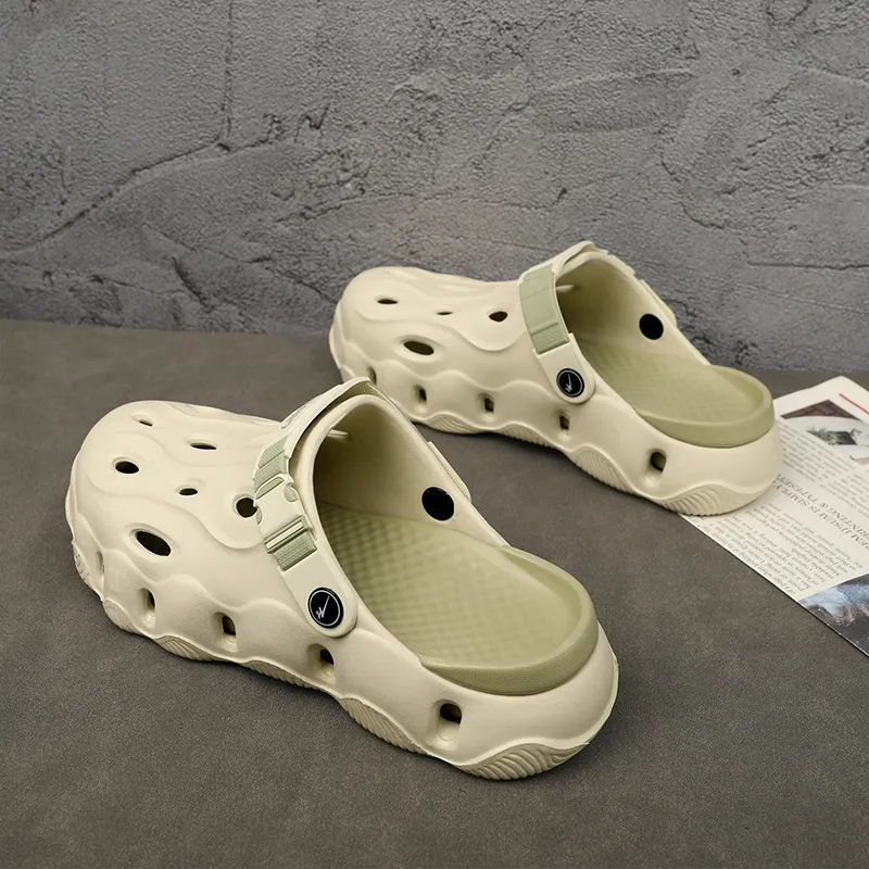 DOUBLE STAR 88 Clogs Unisex Gray Green-3
