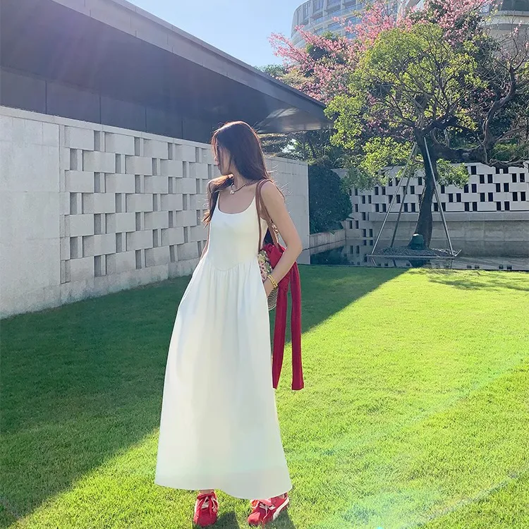 Vine Color Fashion Slip Dress Women's-9